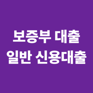 보증부 대출이란? 일반 신용대출과 다른 위험분담 구조 3 보증부대출과 일반신용대출1