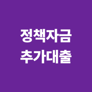 정책자금 추가대출은 가능할까? 기존 대출과 한도 심사의 관계 5 정책자금 추가대출1